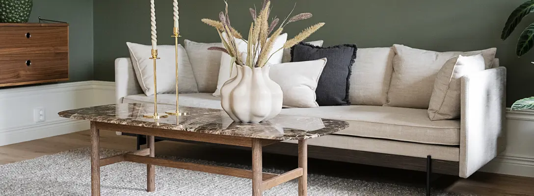 Shelton soffa Hammond soffbord.