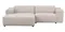 Willard soffa 3-sits med schäslong V beige tyg (k4) a